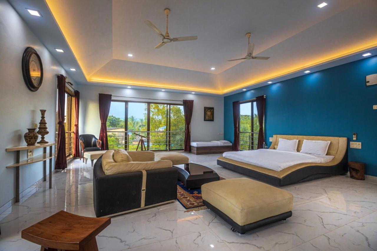 Saffronstays Aura, Alibaug - Luxury Pool Villa With A Game Room And Spacious Lawn อลีบาก ภายนอก รูปภาพ
